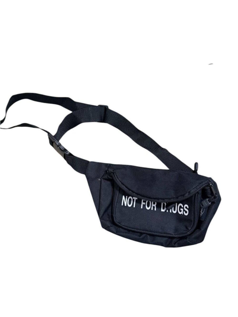 Kemp USA "Not For Drugs" Black Fanny Pack Bag